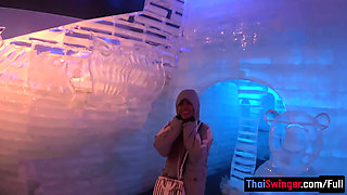 Footjob from his real big ass Thai amateur girlfriend and more