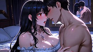 Stepmom Sneaks In For Messy Deep Tongue Kiss