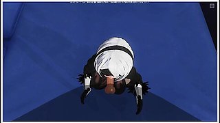 3d Hentai Pov Passionate Blowjob From Hot 2b With Nier Automata