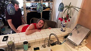 Stepmom gets pics for anniversary of secretary sucking