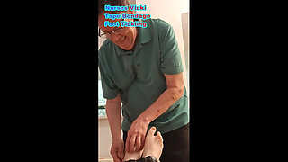 BBW Nurse Vicki Is Bond and Has Foot Tickling Part 1