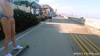 Nubiles Like It XXL - Skater Cockslut Tysen Rich Humps Officer Keiran Lee's Monster Fuckpole in Public