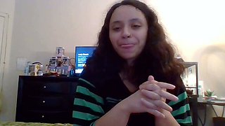 Emo teen Becka solo webcam masturbation