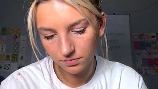 Blonde teen Sierras first erotic masturbation video