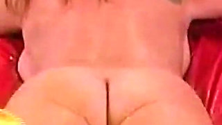 Ass Fingering with Rubber Gloves During Massage