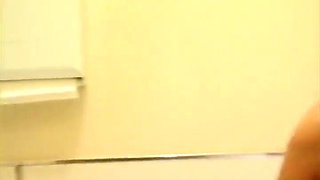 Horny Bitch Starts Masturbating In The Toilet When Hunk Comes Along To Fuck Her