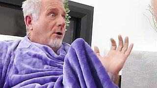 Old Guy Jay Crew Is Lucky To Have His Fuck Buddy Katie Morgan & His Nurse Sharing His Hard Dick - BRAZZERS