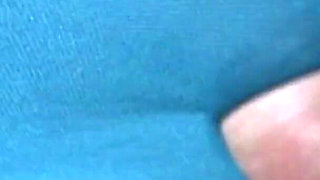 Blue pantyhose mask blow 2