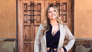 Stacked bitch puts her pussy at risk with a HUGE cock