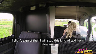 Female Fake Taxi - Big Tits Blonde Driver Gets Pounded by Hunk Passenger