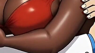 Married Cuckold Worships a Big Black Ass. Cartoon