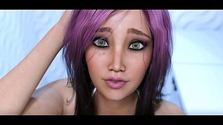 Futanari girls, helping, anime porn