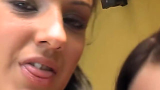 Paradise Garden with Two Lesbians Brunettes MILFs and Hot Dildos