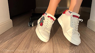 Foot Play in Shoes, Socks, Barefoot