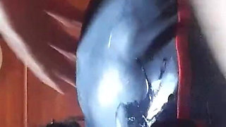 17 minutes of hogtied extreme blowjob and deepthroat with massive oral creampie