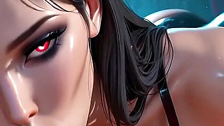 Obsidian Beauty in Midnight Latex