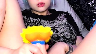 Horny amateur asian teen girl toying her pussy on cam