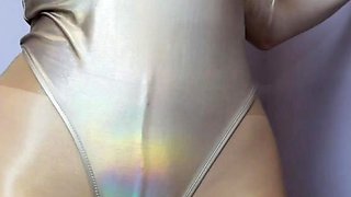 Curly Blonde Teen Records Solo Dildo Masturbation More at