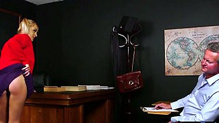 Upskirt student voyeur teasing teacher