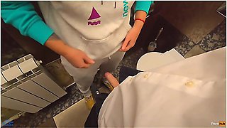 Teacher Cum In My Panties In The School Toilet -#backtoschool2024