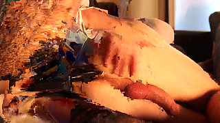 A powerful cumshot from a prostate massage