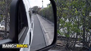 Bangbros - anna cummings comes in the bang bus and offers her ass hole for a hard banging
