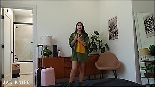 British Step-sis Forgot To Wear Panties To Bed - Gal Ritchie