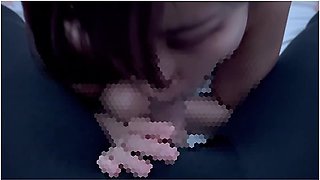 Wet, sloppy blowjob with plenty of spit and eager moans