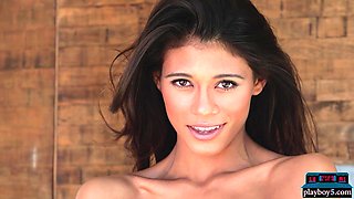 Gorgeous petite Asian MILF Playboy model