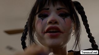 Big Tits TS Roommate Handjob