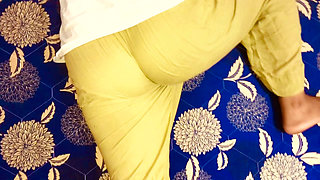 Desi Lady Was Lying Down Pretending to Sleep to Eat Her Man's Cock