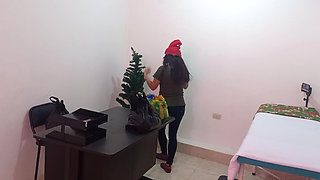 Latina Nurse Has a Super Christmas Full of Passion and Sexual Fantasies