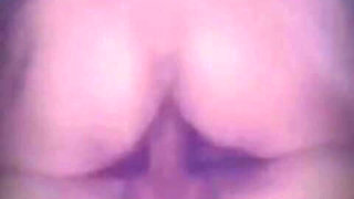 Femboy twink riding on a big cock bareback