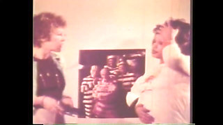 American Vintage Porn From the Seventies with a Brunette Getting Fucked by a Huge Monster Cock That She Can't Keep in Her Mouth