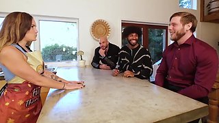 Step-family all gathered to celebrate thanksgiving together!