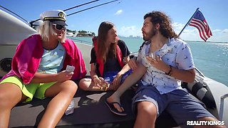 Sloan Has Big Tits Lesbian Cunnilingus