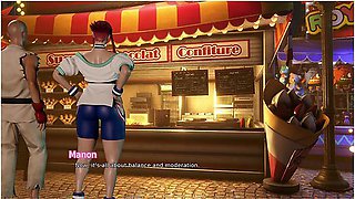 Manon Gives Hot Blowjob During A Date - Manon Extra - Street Brawlers Adult Playground