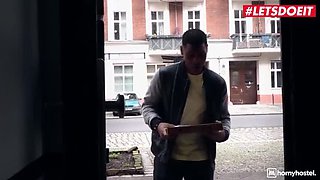 Horny Spanish Teen Ginebra Bellucci Fucks Pizza Guy With Her Tight Pussy - Big Cock Deep Throat Action