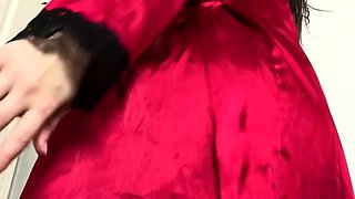 ASMR Teasing and Stripping Off My Red Robe