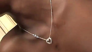Petite ebony milf Hydie Waters POV deepthoat blowjob facial