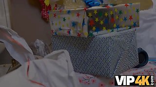 Vip4k. bride stretches her feet in front of the wedding manager