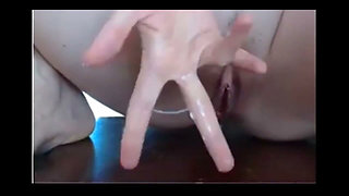 Horny Slut Squirt on the Floor