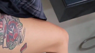 Looks Like We Got Caught - Fucked Her to Squirt on the First Date in a Public Toilet