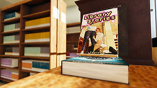 Library Stories. a Young Student Girl Sweetly Caresses Her Pussy with Her Fingers in the Library Hall. Emptie41