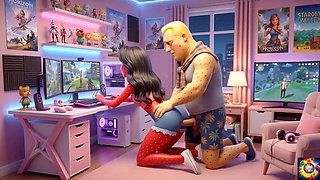 Gamer Room Late Night Romance - Ai Hentai Asmr