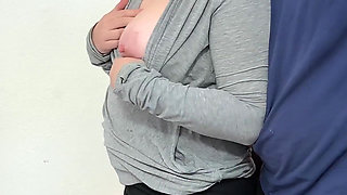 Stepdad pumps stepdaughter's pussy full of cum after cuming in her stepmom's ass