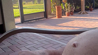 Morning Patio Masturbation