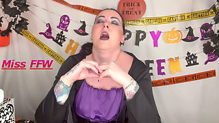 Halloween Witch Q-tip Nose Tickle Multiple Sneezes & Chin-dripping Snot