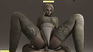 Nier automata - Commander White The Movie WM Ver Cut (No sound) By LazyProcrast Animation 3D Hentai