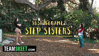 Step Sister Surprise Interview Blowjob & Hardcore Fucking - Mike Mancini Bangs Aubree Valentine Deep Throat POV